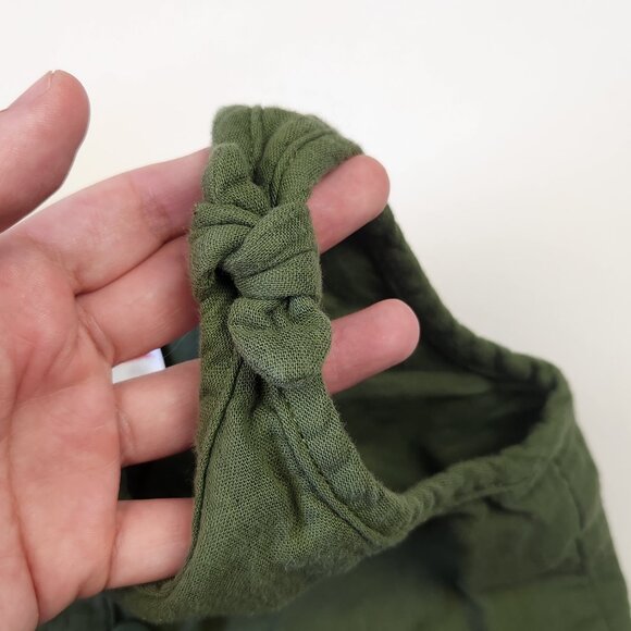 Hanna Andersson Green Muslin Cotton Romper sz 85 cm 2T - Picture 5 of 9